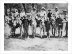 A donkey ride on a bank holiday on Hamstead Heath, London by Anonymous