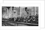 A bank holiday crowd waiting for a train to Margate, London by Anonymous