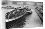 A bank holiday crowd on board a paddle steamer headed for Margate, London by Anonymous