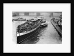 A bank holiday crowd on board a paddle steamer headed for Margate, London by Anonymous