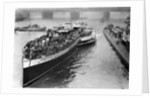 A bank holiday crowd on board a paddle steamer headed for Margate, London by Anonymous