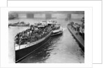 A bank holiday crowd on board a paddle steamer headed for Margate, London by Anonymous