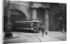 A tram running beneath Kingsway, Aldwych and Somerset House, London by Anonymous