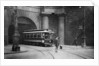 A tram running beneath Kingsway, Aldwych and Somerset House, London by Anonymous