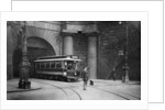 A tram running beneath Kingsway, Aldwych and Somerset House, London by Anonymous