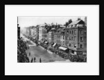 Crowds waiting for the Queen in St James's Street, London, 1880s by Anonymous