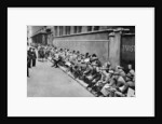 A queue for first night tickets in Covent Garden, London by Anonymous