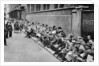 A queue for first night tickets in Covent Garden, London by Anonymous