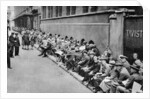 A queue for first night tickets in Covent Garden, London by Anonymous