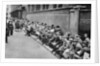 A queue for first night tickets in Covent Garden, London by Anonymous