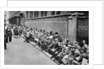 A queue for first night tickets in Covent Garden, London by Anonymous