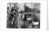 Children feeding the swans on the Serpentine, London by Anonymous