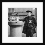 An old soldier with some pigeons, Trafalgar Square, London by McLeish