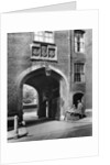 A Tudor gateway leading to Lincoln's Inn from Chancery Lane by McLeish
