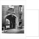 A Tudor gateway leading to Lincoln's Inn from Chancery Lane by McLeish