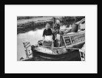Washing day on the canal boat by Anonymous