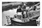 Washing day on the canal boat by Anonymous