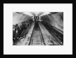 Tottenham Court Road tube station escalators, London by Anonymous