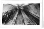 Tottenham Court Road tube station escalators, London by Anonymous