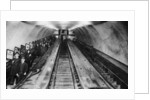 Tottenham Court Road tube station escalators, London by Anonymous