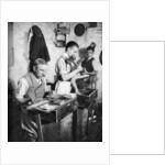 Gold-beating in a London workshop by Anonymous