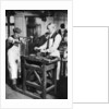 Cutting a key barrel, London by Anonymous