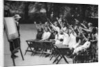 Open air class in Lincoln's Inn Fields, London by Anonymous