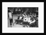 Open air class in Lincoln's Inn Fields, London by Anonymous