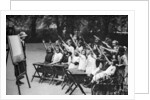 Open air class in Lincoln's Inn Fields, London by Anonymous