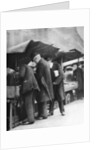 Bookstalls of the Farringdon Road market, London by Walter Benington
