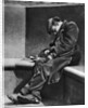 A man sleeping on Blackfriars Bridge, London by Walter Benington