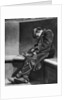 A man sleeping on Blackfriars Bridge, London by Walter Benington