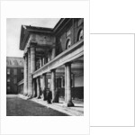 Pensioners in the great quadrangle of Chelsea Royal Hospital, London by Taylor