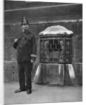 The London Stone in the wall of St Swithin's, Cannon Street, London by McLeish