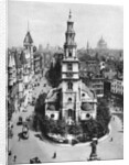 Church of St Clement Danes, the Strand and Fleet Street from Australia House, London by McLeish