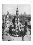 Church of St Clement Danes, the Strand and Fleet Street from Australia House, London by McLeish