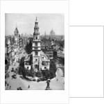 Church of St Clement Danes, the Strand and Fleet Street from Australia House, London by McLeish