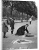 Pavement artist, Embankment, London by McLeish