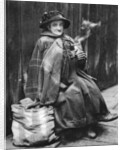 Old woman, back of Fleet Street, London by Hoppe