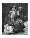 Old woman, back of Fleet Street, London by Hoppe