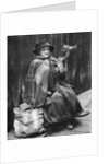 Old woman, back of Fleet Street, London by Hoppe
