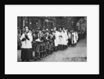 Chapel Royal choirboys in procession, Clerkenwell, London by Anonymous