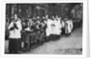 Chapel Royal choirboys in procession, Clerkenwell, London by Anonymous