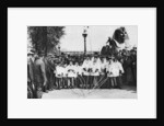 Choirboys of St Clement Danes beating the boundary-marks with long wands, London by Anonymous