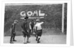 Football in the East End, London by Anonymous