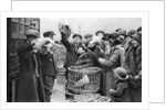 Poultry merchants, Caledonian Market, London by Anonymous