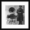 Kerb-side gramophone-player, Holborn, London by Anonymous