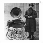 Kerb-side gramophone-player, Holborn, London by Anonymous