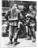 Firefighters donning smoke helmets, Farringdon Street rubber works, London by Anonymous