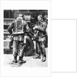 Firefighters donning smoke helmets, Farringdon Street rubber works, London by Anonymous